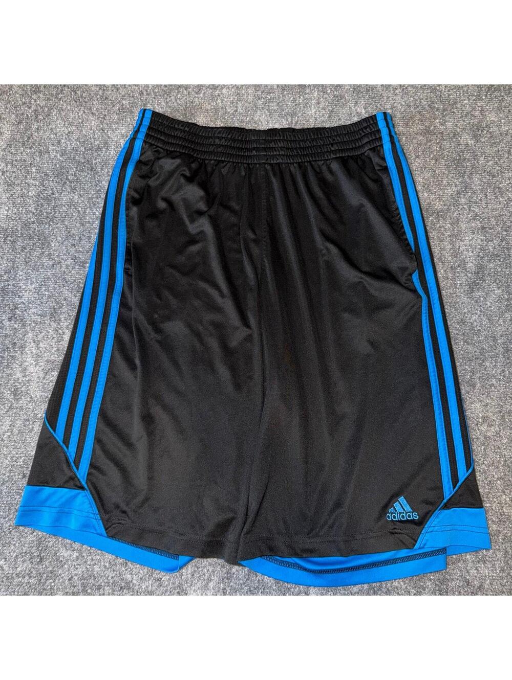 Adidas Beautiful Blue Stripe Athletic Shorts Mens MD Vtg y2k 90s Rare